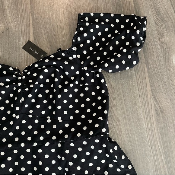 CITY CHIC NWT Black White Polka Dot Print Emma Dress Vintage inspired PLUS SIZE - Picture 9 of 12